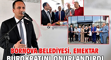 Bornova Belediyesi, emektar bürokratını onurlandırdı