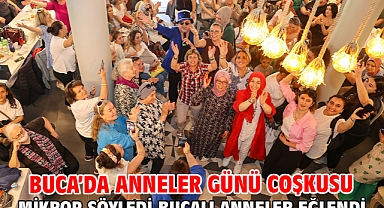 Buca’da Anneler Günü coşkusu Mikrop söyledi Bucalı anneler eğlendi