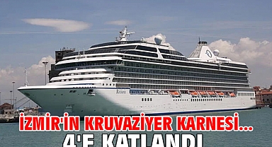İzmir'in kruvaziyer karnesi... 4'e katlandı!