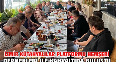 İzmir Kütahyalılar Platformu Hemşeri Dernekleri İle Kahvaltıda Buluştu