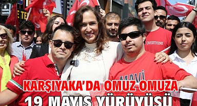 Karşıyaka’da omuz omuza 19 Mayıs yürüyüşü