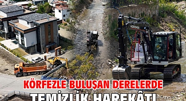Körfezle buluşan derelerde temizlik harekâtı