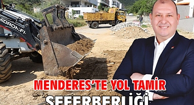 Menderes’te Yol Tamir Seferberliği