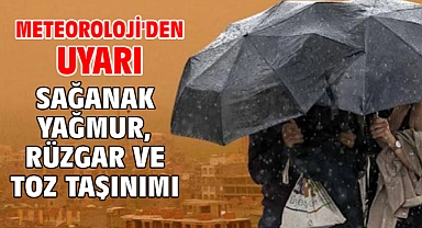 Meteoroloji'den uyarı! Sağanak yağmur, rüzgar ve toz taşınımı