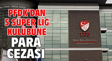 PFDK’dan 5 Süper Lig kulübüne para cezası