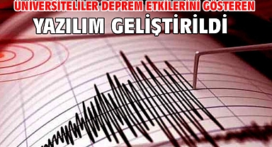 Üniversiteliler deprem etkilerini gösteren yazılım geliştirildi
