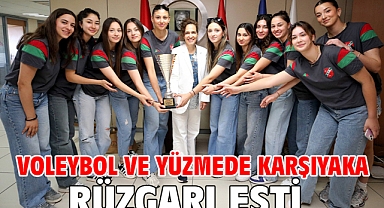 Voleybol ve yüzmede Karşıyaka rüzgarı esti