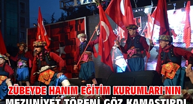 Zübeyde Hanım Eğitim Kurumları'nın mezuniyet töreni göz kamaştırdı