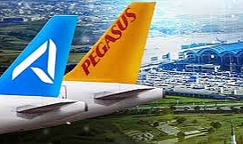 Ajet ve Pegasus uçuşları iptal edildi