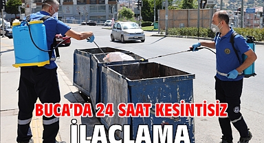 Buca’da 24 saat kesintisiz ilaçlama