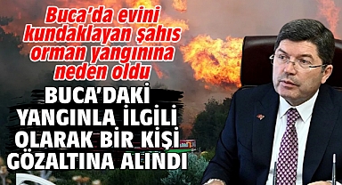 Buca’da evini kundaklayan şahıs orman yangınına neden oldu Buca’daki yangınla ilgili olarak bir kişi gözaltına alındı