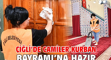 Çiğli’de Camiler Kurban Bayramı’na hazır