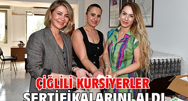 Çiğlili kursiyerler sertifikalarını aldı