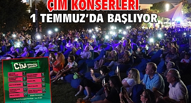 Çim Konserleri 1 Temmuz’da başlıyor