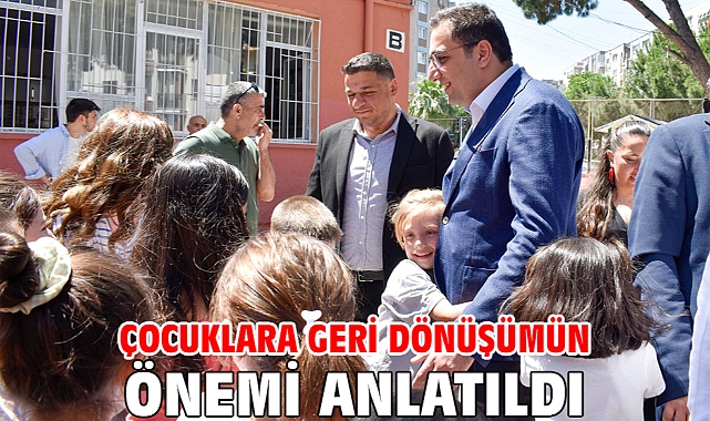 Çocuklara geri dönüşümün önemi anlatıldı