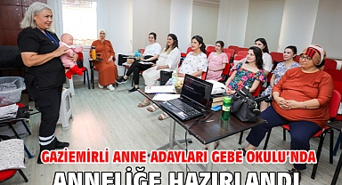 Gaziemirli anne adayları Gebe Okulu’nda anneliğe hazırlandı