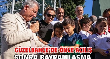 Güzelbahçe’de Önce Açılış Sonra Bayramlaşma