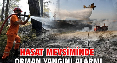 Hasat Mevsiminde Orman Yangını Alarmı