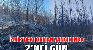 İzmir’deki orman yangınında 2’nci gün