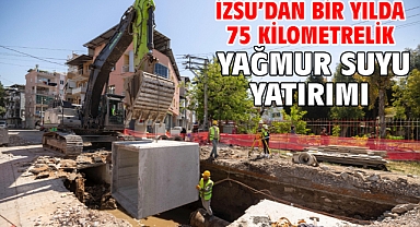İZSU’dan bir yılda 75 kilometrelik yağmur suyu yatırımı