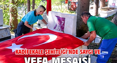 Kadifekale Şehitliği’nde saygı ve vefa mesaisi