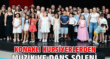 Konaklı kursiyerlerden müzik ve dans şöleni