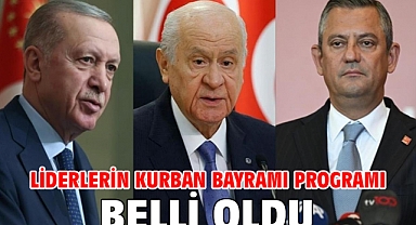 Liderlerin Kurban Bayramı programı belli oldu