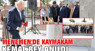 Menemen'de Kaymakam Kemal Bey anıldı