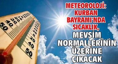 Meteoroloji: Kurban Bayramı'nda sıcaklık, mevsim normallerinin üzerine çıkacak