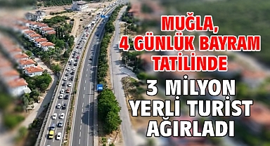 Muğla, 4 günlük bayram tatilinde 3 milyon yerli turist ağırladı