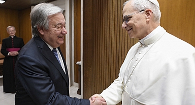 Papa 14’üncü Leo, BM Genel Sekreteri Guterres ile bir araya geldi