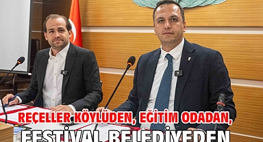 Reçeller köylüden, eğitim odadan, festival belediyeden