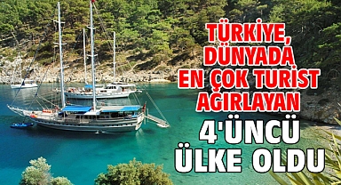 Türkiye, dünyada en çok turist ağırlayan 4'üncü ülke oldu
