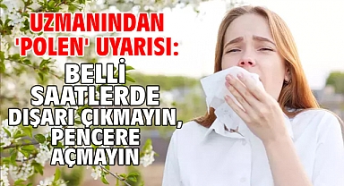 Uzmanından 'polen' uyarısı: Belli saatlerde dışarı çıkmayın, pencere açmayın