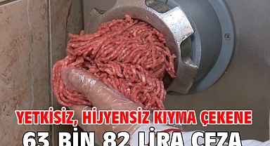 Yetkisiz, hijyensiz kıyma çekene 63 bin 82 lira ceza
