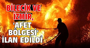 Bilecik ve İzmir, 'afet bölgesi' ilan edildi