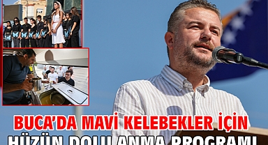 Buca’da Mavi Kelebekler için hüzün dolu anma programı
