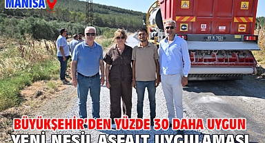 Büyükşehir’den Yüzde 30 Daha Uygun Maliyetli Yeni Nesil Asfalt Uygulaması