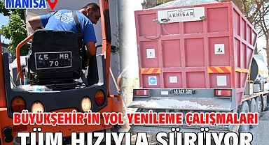 Büyükşehir’in Yol Yenileme Çalışmaları Tüm Hızıyla Sürüyor