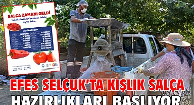 Efes Selçuk’ta Kışlık Salça Hazırlıkları Başlıyor