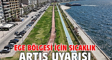 Ege Bölgesi için sıcaklık artış uyarısı
