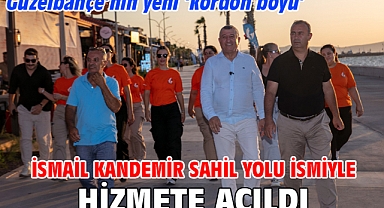 Güzelbahçe’nin yeni ‘kordon boyu’ İsmail Kandemir Sahil Yolu ismiyle hizmete açıldı