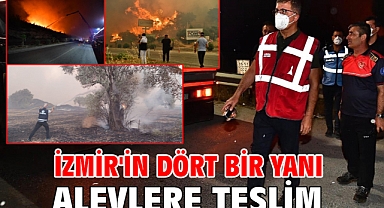 İzmir'in dört bir yanı alevlere teslim