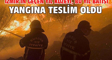 İzmir'in geçen yıl kuzeyi, bu yıl batısı yangına teslim oldu