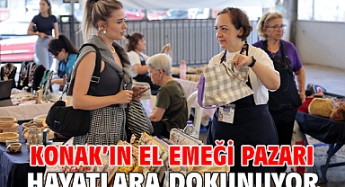Konak’ın el emeği pazarı hayatlara dokunuyor