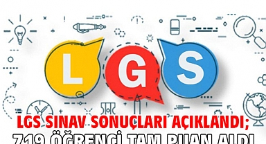 LGS sınav sonuçları açıklandı; 719 öğrenci tam puan aldı