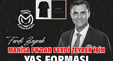 Manisa FK'dan Ferdi Zeyrek için yas forması
