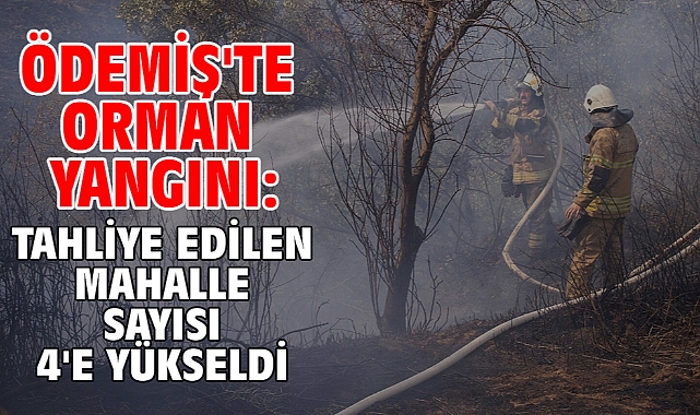 Ödemiş'te orman yangını: Tahliye edilen mahalle sayısı 4'e yükseldi
