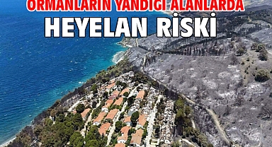 Ormanların yandığı alanlarda heyelan riski