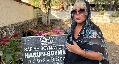 Safiye Soyman, oğlu Harun’u ölümünün 1’inci yılında gözyaşlarıyla andı